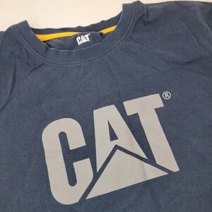 CAT Blue T-Shirt, Men's Size XXL